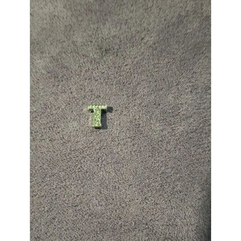 Tau Charm with Rhinestones For Floating Lockets